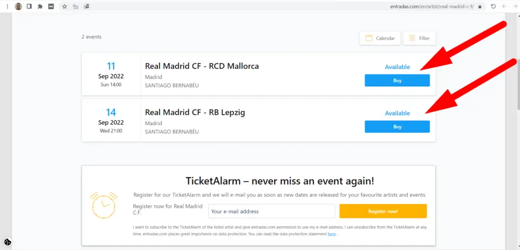 How to buy tickets from Entradas